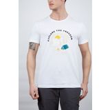 Alpinist Vide Beyaz Erkek T-shirt