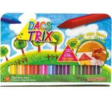 Alpino Dacstrix Üçgen Mum Boya 12'li Set Ergonomik Tasarım Renkli Çantalı