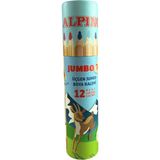 Alpino Jumbo Kuru Boya 12 Renk Tüplü Üçgen Kalemler ile Renkli Sanat Eserleri İçin