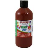 Alpino Kahverengi Parmak Boyası 500 ml Renkli ve Eğlenceli Kırtasiye Ürünü