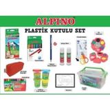 ALPİNO PLASTİK KUTULU MAXİ OKUL SETİ * Kampanyalı Ürün *