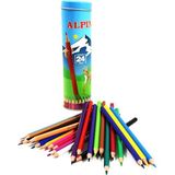 Alpino Tüp 24 Renk Uzun Kuru Boya Kalemi Al-791 Seti Renkli ve Eğlenceli Çizim İçin