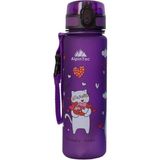 Alpintec Kedi Desenli Mor Tritan Çocuk Su Matara 500 ml - Standart - Renkli