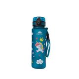 Alpintec Koyu Turkuaz Unicorn Desenli Tritan Çocuk Suluk & Matara 500 Ml