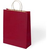 Alpjoy Büküm Saplı Kağıt Çanta Bordo 25X12X31 24 Lü - 001-Renkli