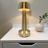 Alpjoy Dekoratif Şarjlı Dokunmatik LED Işıklı Masa Lambası Gece Lambası Abajur - 001-Renkli