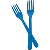 Alpjoy Lacivert Plastik Çatal 24 Lü Paket - 001-Renkli