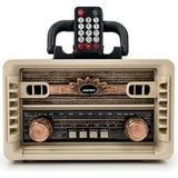 Alpjoy NS-8081BT Usb/sd/fm/bluetooth Nostalji Müzik Kutusu Uzaktan Kumandalı Radyo Mp3 Çalar - 001-Renkli