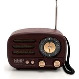 Alpjoy NS-8100BT Usb/sd/fm/bluetooth Nostalji Radyo Müzik Kutusu Radyo Mp3 Çalar - 001-Renkli