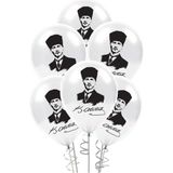Alpjoy Pastel Balon Atatürk Baskılı Balon 100'LÜ - 001-Renkli