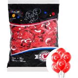 Alpjoy Pastel Balon Baskılı 100LÜ -Ay Yıldız Baskılı- - 001-Renkli