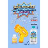 alpmodel Pilli Otomatik Baloncuk Köpük Tabancası Bubble Gun 500 ml Köpük Likiti Hediyeli