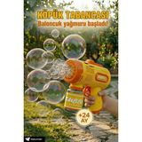 alpmodel Pilli Otomatik Baloncuk Köpük Tabancası Sabun Köpüğü Eğlenceli Oyuncak Bubble Gun