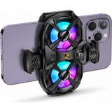 Alpotekno Sl-07 Rgb Çift Fanlı Kablolu Telefon Soğutucu 4.7-7 Inç Type-C Mobil Oyun Fanı - Siyah