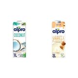 Alpro 1 lt Hindistan Cevizi Bitki Bazlı İçecek + 1 lt Badem Vanilya Bitki Bazlı İçecek