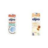 Alpro 1 lt Şekersiz Hindistan Cevizi Bitki Bazlı İçecek + 1 lt Badem Vanilya Bitki Bazlı İçecek