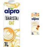 Alpro 1 lt Yulaf Badem Bitki Bazlı İçecek + 1 lt Badem Vanilya Bitki Bazlı İçecek