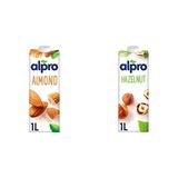 Alpro 1 lt Yulaf Badem Bitki Bazlı İçecek + 1 lt Fındık Bitki Bazlı İçecek