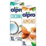 Alpro 2’li Mix Set Badem Sütü & Hindistan Cevizi Sütü 2 x 1 lt Türkiye Menşeli Lezzetli Alternatif