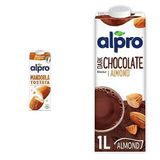 Alpro Badem Bitki Bazlı İçecek 1 L ve Alpro Badem Bitter Çikolata İçeceği 1L