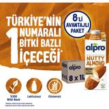 Alpro Badem Sütü 8x1 L Vegan Laktozsuz Bitkisel Bazlı