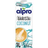 Alpro Barista Hindistan Cevizi İçeceği, 1 L, 12'li Paket, Glutensiz, Laktoz İçermez