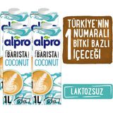 Alpro Barista Hindistan Cevizi Sütü 4x1L Laktozsuz ve Bitki Bazlı Ürün Türkiye Menşeli
