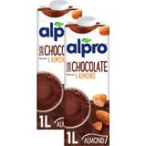 Alpro Bitter Çikolata Badem İçeceği 2x1 L Vegan Laktozsuz Vitamin D, B2, B12 İçerir