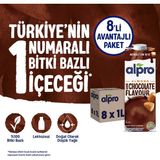Alpro Bitter Çikolata Badem Sütü 8x1 L Vegan Laktozsuz Bitkisel Bazlı