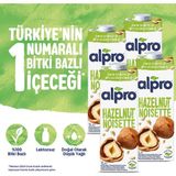 Alpro Fındık Sütü 4x1 L Vegan Laktozsuz Bitkisel Bazlı