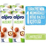 Alpro Fındık Sütü 4x1L Hafif Kavrulmuş Fındık Lezzetiyle Laktozsuz ve Glutensiz
