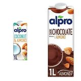 Alpro Hindistan Cevizi & Badem Bitki Bazlı İçecek 1 L ve Alpro Badem Bitter Çikolata İçeceği 1L
