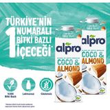 Alpro Hindistan Cevizi Badem Sütü 2x1 L Vegan Laktozsuz Bitkisel Bazlı