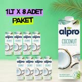 Alpro Hindistan Cevizi Sütü 8 X1 L Vegan Laktozsuz Bitkisel Bazlı