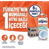Alpro Şekersiz Hindistan Cevizi Sütü 8x1 L Vegan Laktozsuz Bitkisel Bazlı