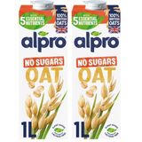 Alpro Şekersiz Yulaf Bitki Bazlı İçecek, 1 L 2li paket