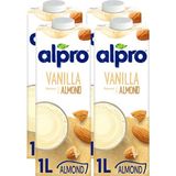 Alpro Vanilya Aromalı Badem İçeceği 4x1 Lt Doğal Laktozsuz Vegan Seçenek