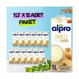 Alpro Vanilya Badem Sütü 1 Lt x 12 Adet