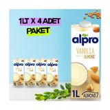 Alpro Vanilya Badem Sütü 1 Lt x 4 Adet