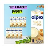 Alpro Vanilya Badem Sütü 1 Lt x 8 Adet