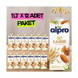 Alpro Yulaf & Badem Sütü 1 Lt x 12 Adet