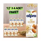 Alpro Yulaf & Badem Sütü 1 Lt x 4 Adet