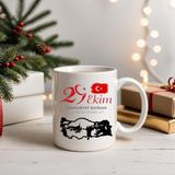Alpşan Ticaret 29 Ekim Cumhuriyet Bayramı’na Özel Üretilen Kupa - 010 - Beyaz - 0 - 499 ml