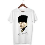 Alpşan Ticaret Atatürk Tişört 29 Ekim Tişörtleri Cumhuriyet Bayramı T-Shirt - XS - 001 - Beyaz