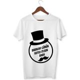 Alpşan Ticaret Babalar Günü Tişörtleri Babalar Günü Hediyesi Yetişkin/çocuk Unisex T-Shirt - 001-Beyaz - 12 Yaş