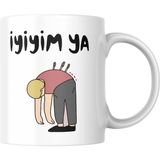 Alpşan Ticaret Iyiyim Ya Kupa Bardak Arkadaşa Kupa Sevgiliye Beyaz Kupa Bardak Doğum Günü Hediye Kupa - 1 Adet - 300 ml