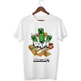Alpşan Ticaret Mınecraft Çocuk Yetişkin Beyaz T-Shirt Unisex Çocuk Tişört - 001-Beyaz - 10 Yaş