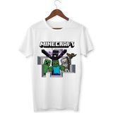Alpşan Ticaret Mınecraft Çocuk Yetişkin Beyaz T-Shirt Unisex Çocuk Tişört - 001-Beyaz