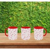 Alpşan Ticaret Sevgiliye Kalpli Hediye Kupa Bardak Kırmızı Kupa Bardak Sevgililer Günü Hediye Kupa - Beyaz - 300 ml