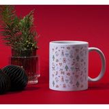 Alpşan Ticaret Yeni Yıl Kupa Bardakyılbaşı Kupa Bardak Hediyelik Yılbaşı Kupa Noel Kupa - Beyaz - 300 ml